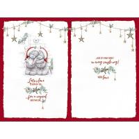 Daughter & Son in law Handmade Me to You Bear Christmas Card Extra Image 1 Preview